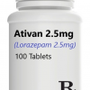 Ativan 2.5mg Bottle