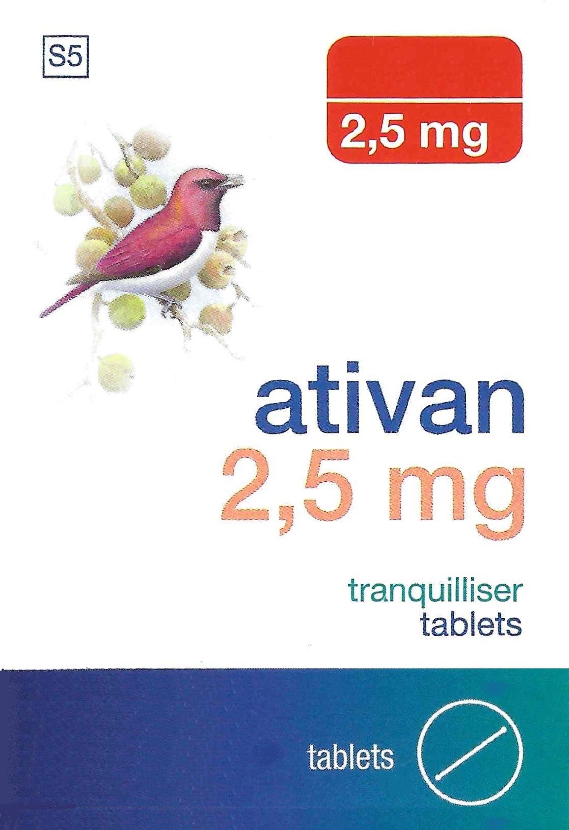 Ativan (Lorazepam) 2.5mg