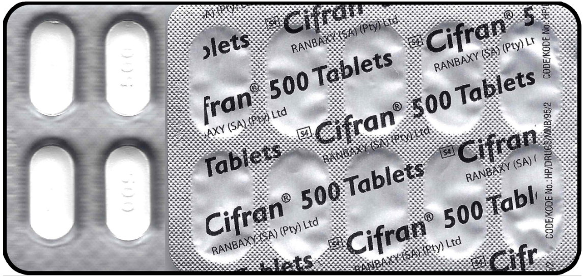 Cifran (Ciprofloxacin) 500mg - 20tabs - Image 3