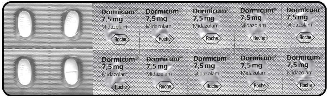 Dormicum (Midazolam) 7.5mg - 20tabs - Image 3