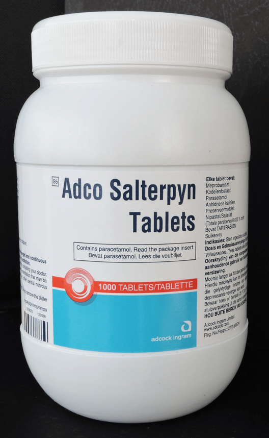 Salterpyn (Paracetamol 320mg / Caffine 32mg / Codiene 8mg / Meprobamate 150mg) - 100tabs - Image 4