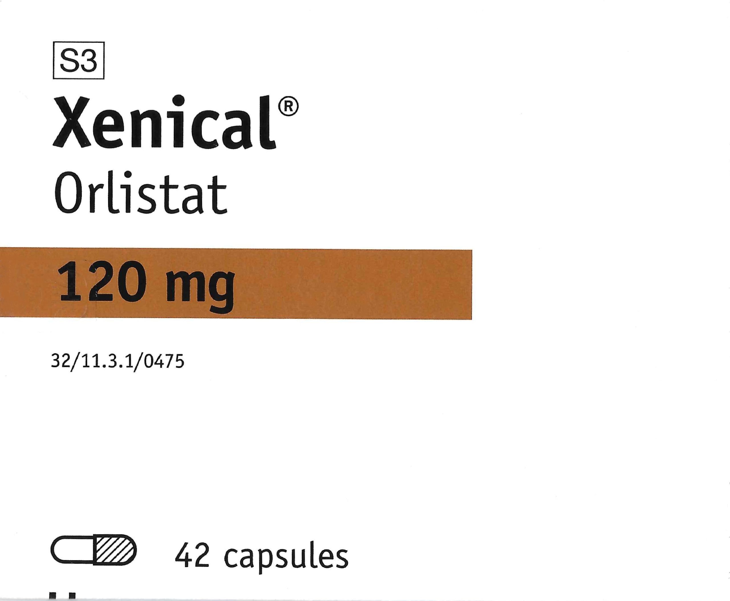 Xenical (Orlistat) 120mg - 42caps